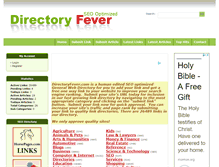 Tablet Screenshot of directoryfever.com